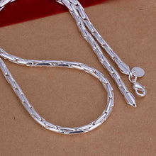 silver plated chain lock chain necklaces pendants for women men jewelry smtn05 J4U66