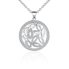 silver plated chain mouth in circle necklaces pendants for women men jewelry smtn543 J4U66