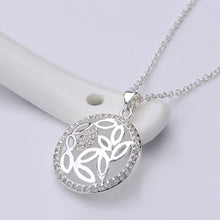 silver plated chain mouth in circle necklaces pendants for women men jewelry smtn543 J4U66