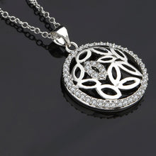 silver plated chain mouth in circle necklaces pendants for women men jewelry smtn543 J4U66