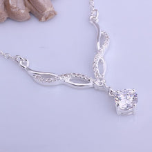 silver plated chain mouth white stone necklaces pendants for women men jewelry smtn531 J4U66