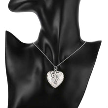 silver plated chain peach heart pendant necklaces pendants for women men jewelry smtn224 J4U66
