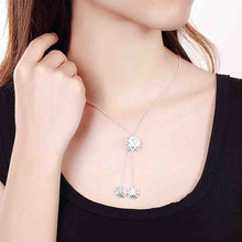 silver plated chain snake chain rose pendant necklaces pendants for women men jewelry smtn03 J4U66