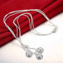 silver plated chain three rose necklaces pendants for women men jewelry smtn04 J4U66