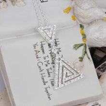 silver plated chain triangle necklaces pendants for women men jewelry smtn33 J4U66