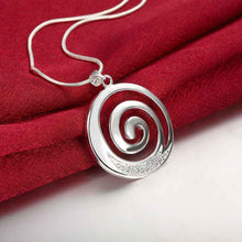 silver plated chain whirlwind necklaces pendants for women men jewelry smtn540 J4U66