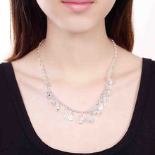 silver plated chain with 13 charms necklaces pendants for women men jewelry smtn021 J4U66