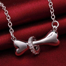 silver plated chain bone forcircle necklaces pendants for women men jewelry smtn24 J4U66