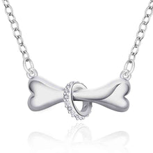silver plated chain bone forcircle necklaces pendants for women men jewelry smtn24 J4U66