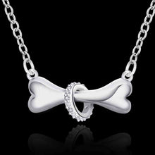 silver plated chain bone forcircle necklaces pendants for women men jewelry smtn24 J4U66