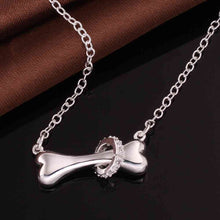 silver plated chain bone forcircle necklaces pendants for women men jewelry smtn24 J4U66