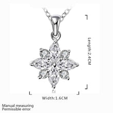 silver plated chain cral eight petals necklaces pendants for women men jewelry smtn51 J4U66