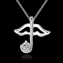 silver plated chain umbrella necklaces pendants for women men jewelry smtn57 J4U66