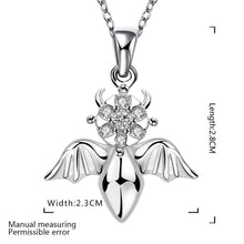 silver plated chain wings necklaces pendants for women men jewelry smtn75 J4U66