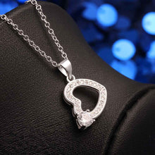 silver statement necklace hearts neon bijoux femme fspn002 J4U66