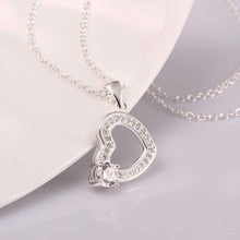 silver statement necklace hearts neon bijoux femme fspn002 J4U66