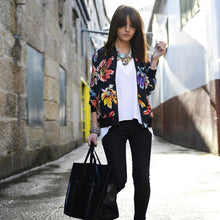 women jacket tops woman Long Sleeve Printed sweatshirt cardigan Zipper Jacket Coat Outwear plus size  J4U66