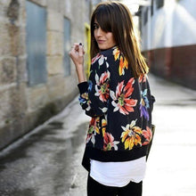 women jacket tops woman Long Sleeve Printed sweatshirt cardigan Zipper Jacket Coat Outwear plus size  J4U66