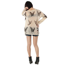 women sweater Hole Butterfly Pattern O-Neck Pullover Sweater Style Ladies Casual Coat Tops J4U66